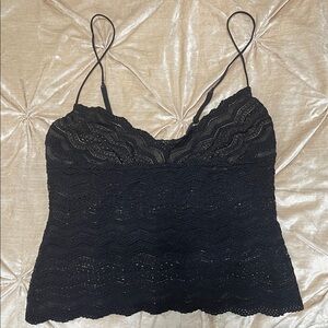 Cosabella Black Lace Camisole Top